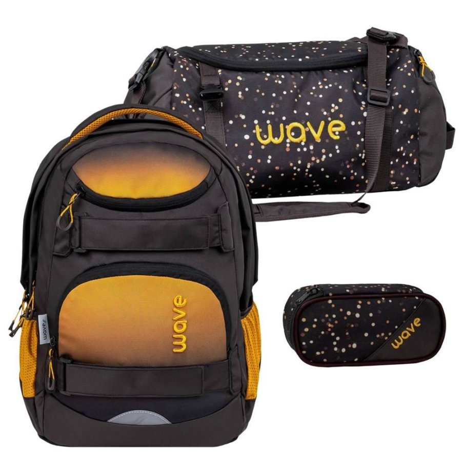 Wave Schulrucksack Set 'Infinity Move' 3tlg. Gradient Sand