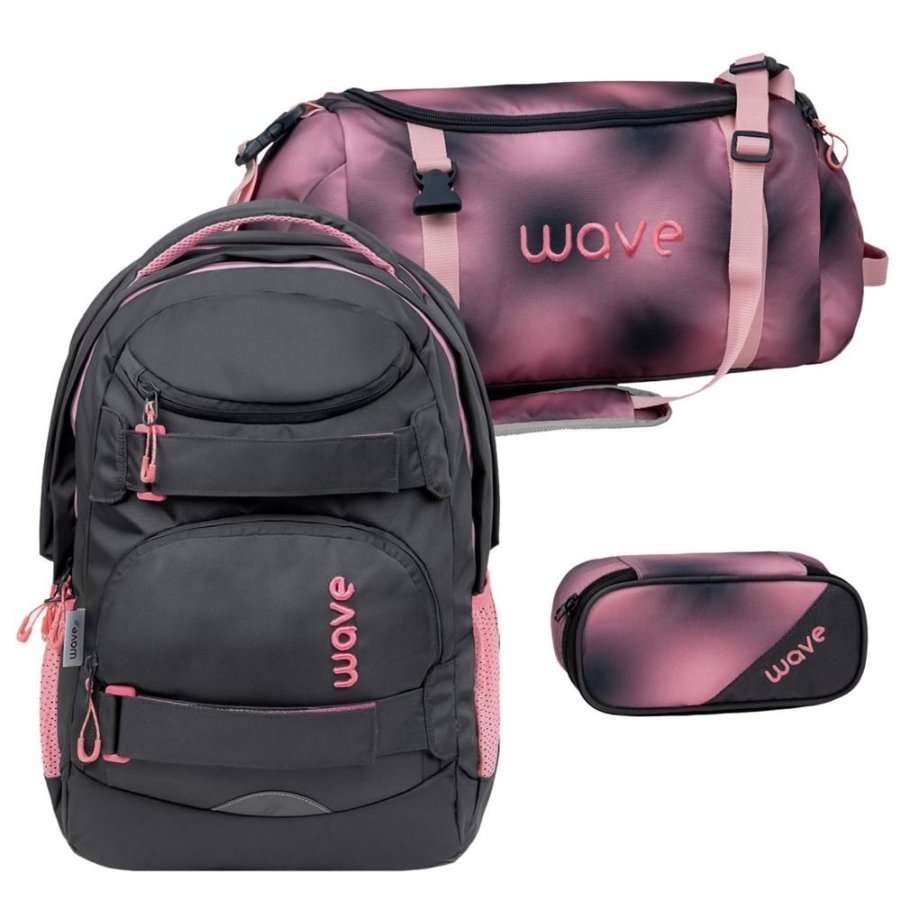 Wave Schulrucksack Set 'Infinity Move' 3tlg. Pinky