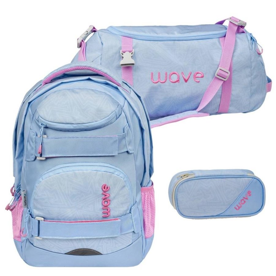 Wave Schulrucksack Set 'Infinity Move' 3tlg. Waves Lavender
