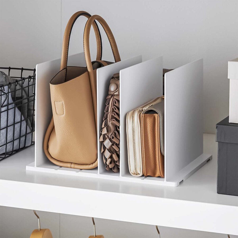 Yamazaki Taschen-Organizer 2er Set jeweils 31x24cm 'Smart' weiß