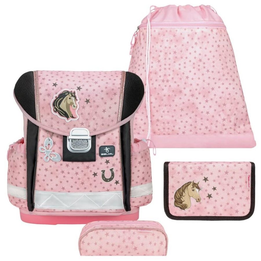 Belmil Schulranzen-Set 4-tlg Mädchen Classy Star Horses | AGR