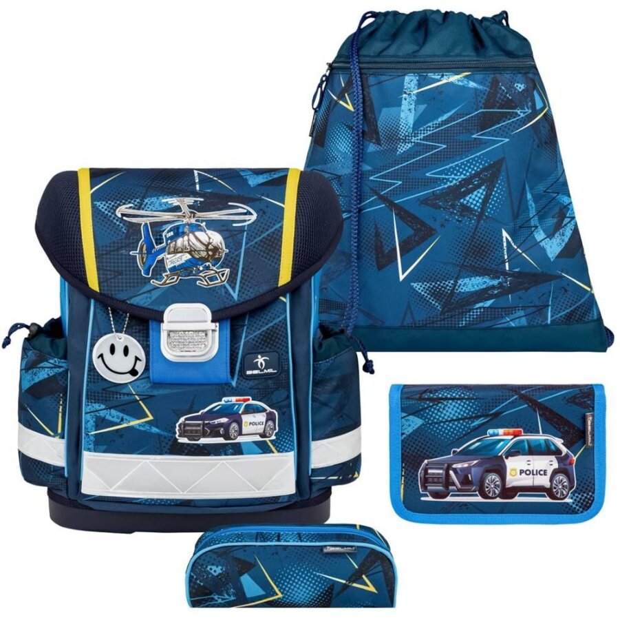 Belmil Schulranzen-Set 4-tlg Jungen Classy Police | AGR