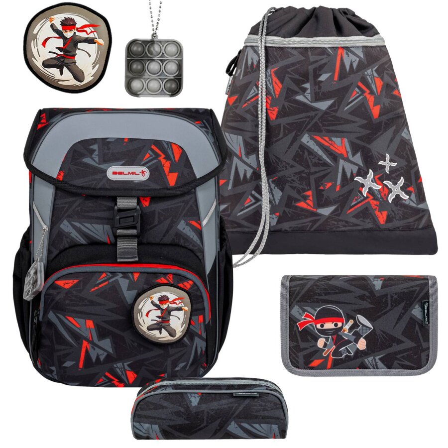 Belmil Schulranzen-Set MAXI 4tlg 'Ninja'