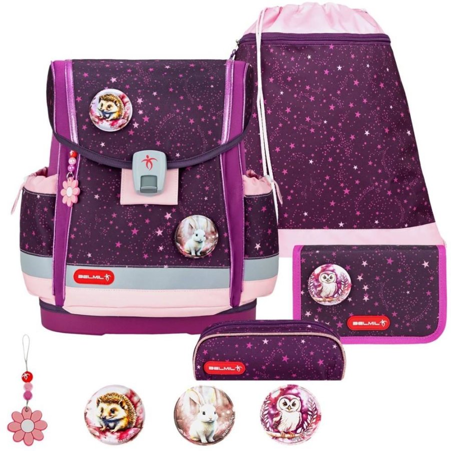 Schulranzen-Set CLASSY-PLUS mit PATCH 5tlg Magical Stars