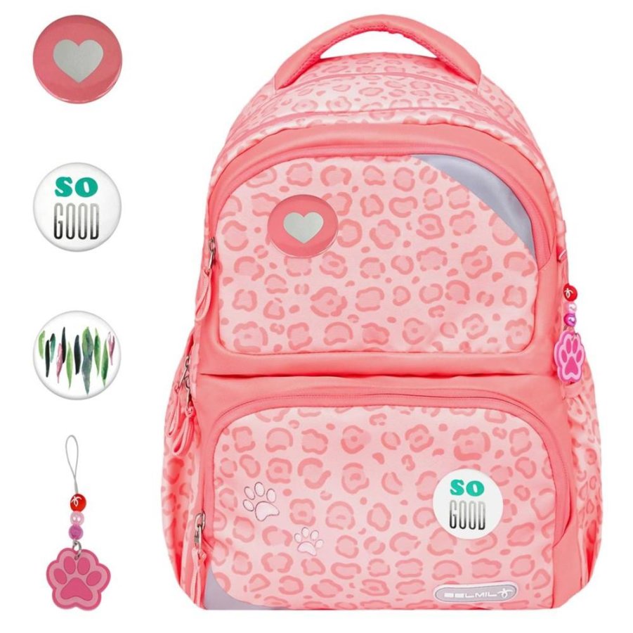 Belmil Schulrucksack MAXI PACK mit Patches 'Caty'