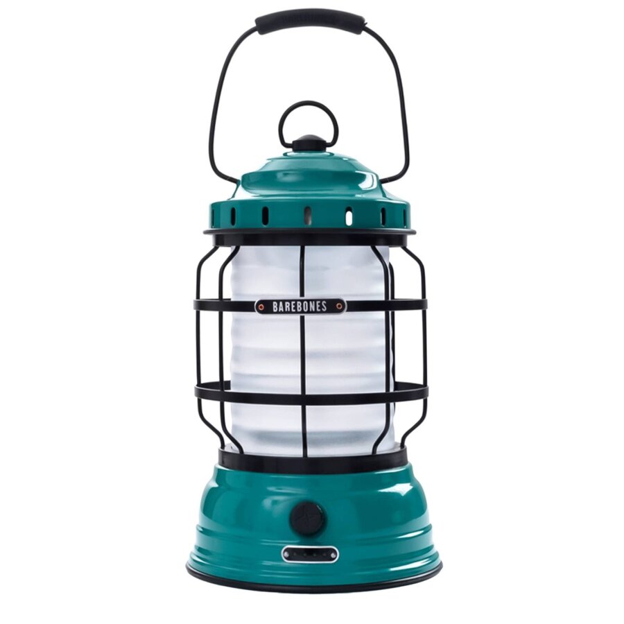 Barebones Camping Laterne Vintage LED Retro 'Forest Lantern' aufladbar teal