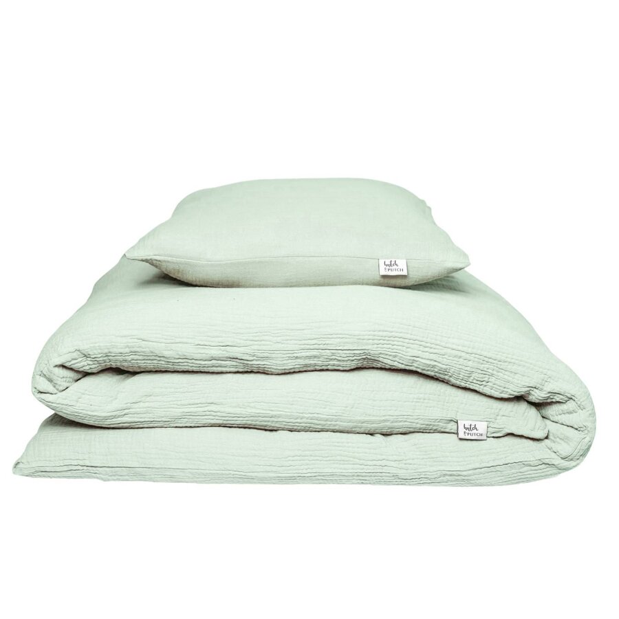 Musselin Bettwäsche 135x200cm aquamarine kaufen | Bio-Baumwolle | hutch & PUTCH