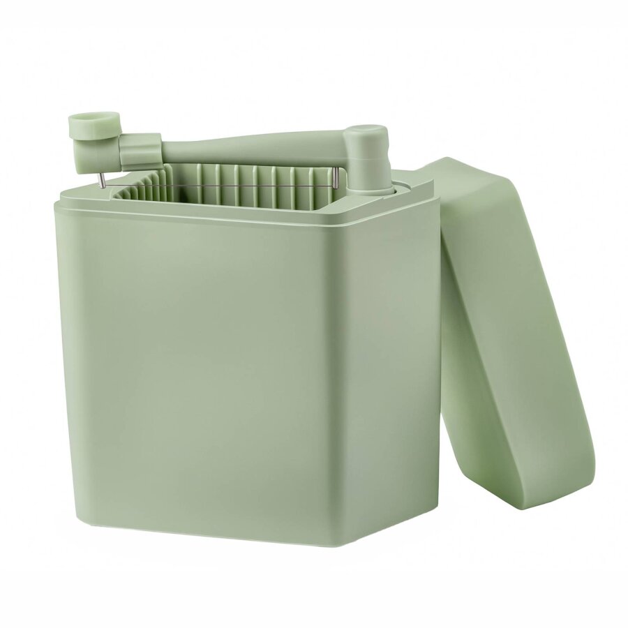 Käsebox integrierter Käseschneider misty green | Rosti Classic Aufbewahrung für den Frühstückstisch hygienisch portionieren direkt schneiden