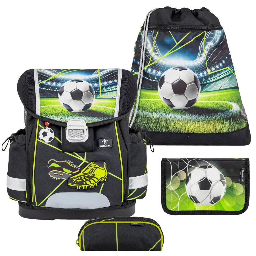 Belmil Schulranzen-Set 4-tlg Jungen Classy Champions Kick | AGR