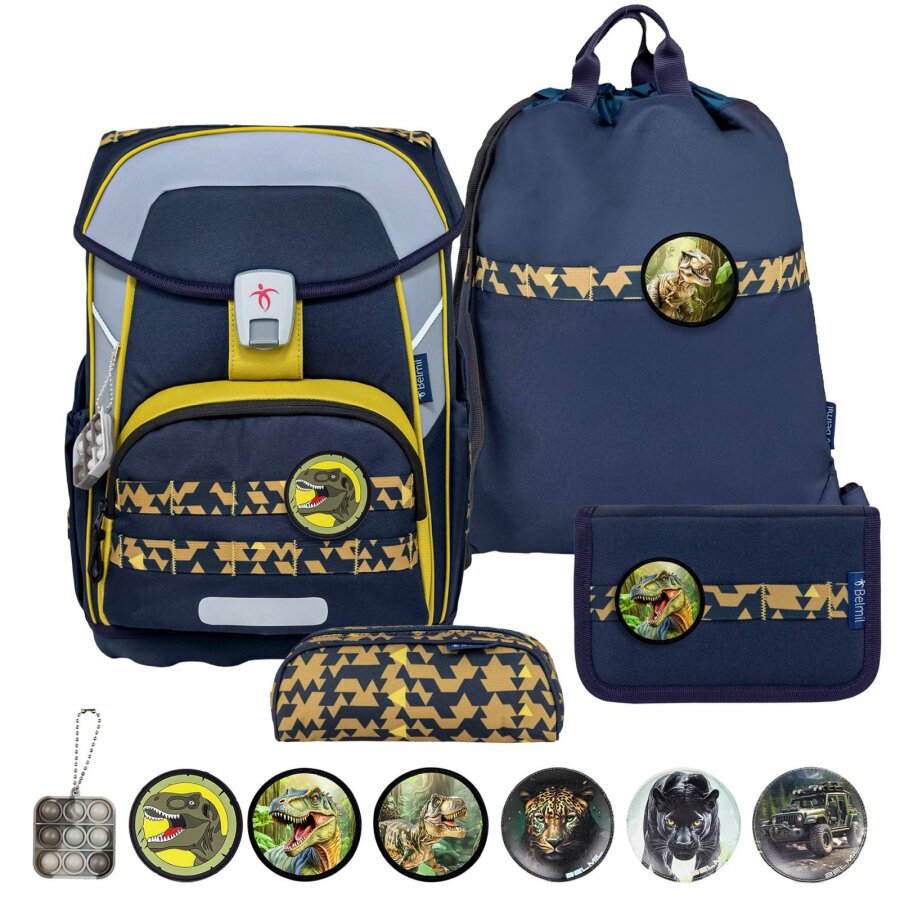 Belmil Schulranzen-Set MAXI Plus Patch me 4tlg 'Explorer'