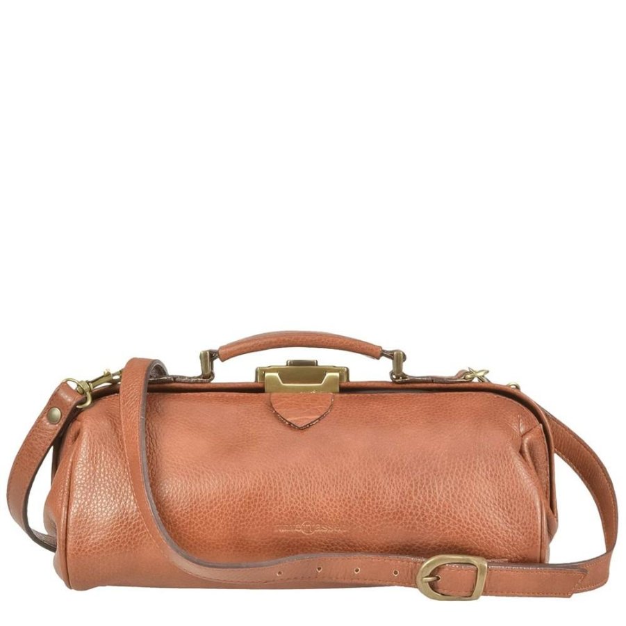 Handtasche Leder 31x14cm 'Soft' cognac braun 4100-77 Ruitertassen