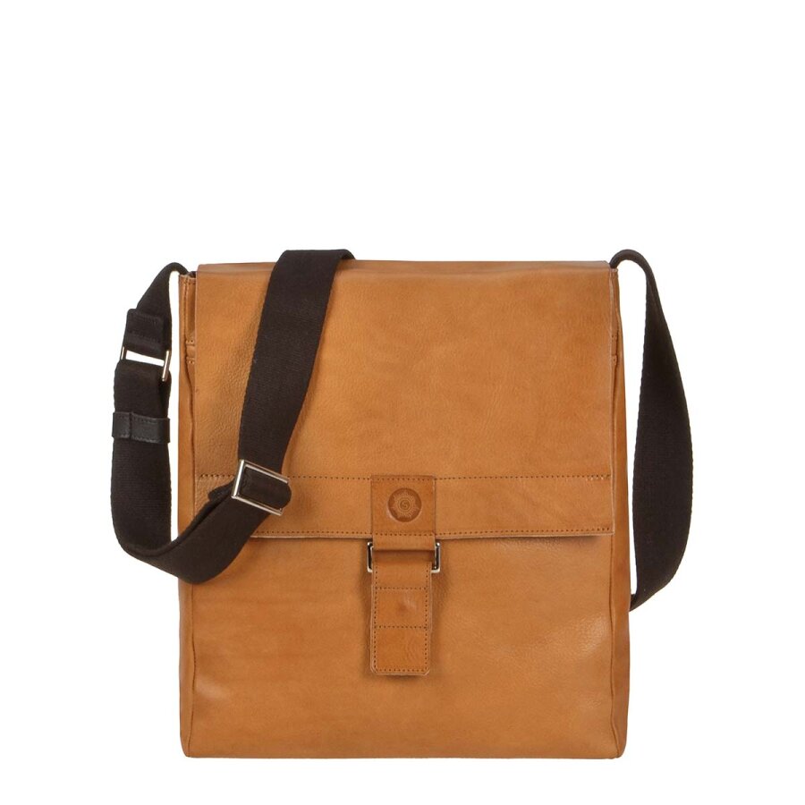 Umhängetasche A4 Format Leder naturbraun 30x31cm | Sonnenleder Granada G. Stilvolle Aufbewahrung für unterwegs im zeitlosen und natürlichen Design.