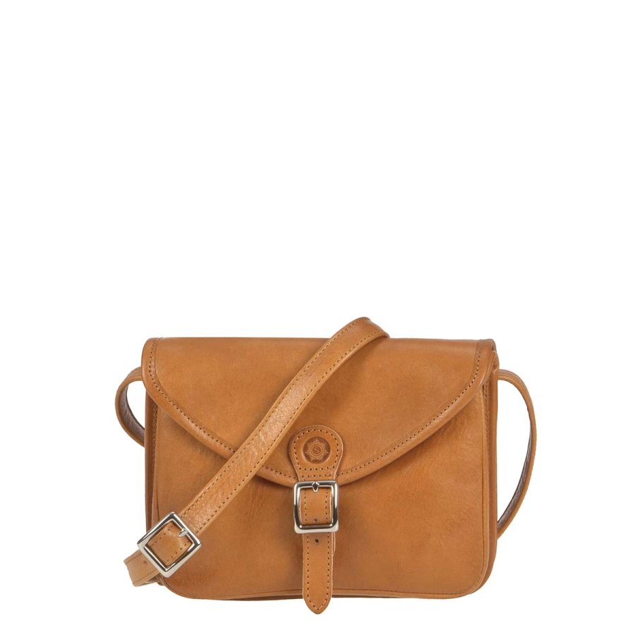 Umhängetasche Leder 18x14cm 'Ibiza' naturbraun Sonnenleder 101-694-01