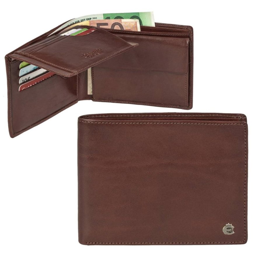 Geldbörse Leder 12x9cm 'Toscana' coffee Esquire 2282-48-08