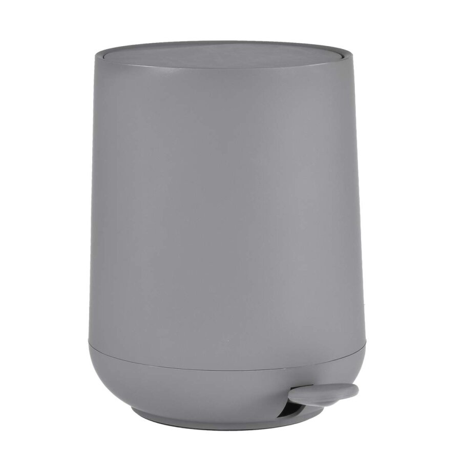 Bad-Pedaleimer Nova 5l 23x29cm | Zone Denmark Matt Soft-Touch grey Kosmetikeimer Treteimer mit Soft-Motion Deckel für Badezimmer und WC.