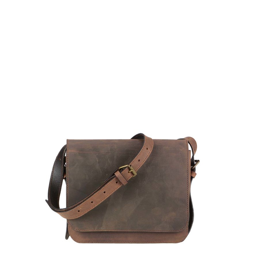 Ruitertassen Umhängetasche Leder Sattelleder Schultertasche CLASSIC ranger braun