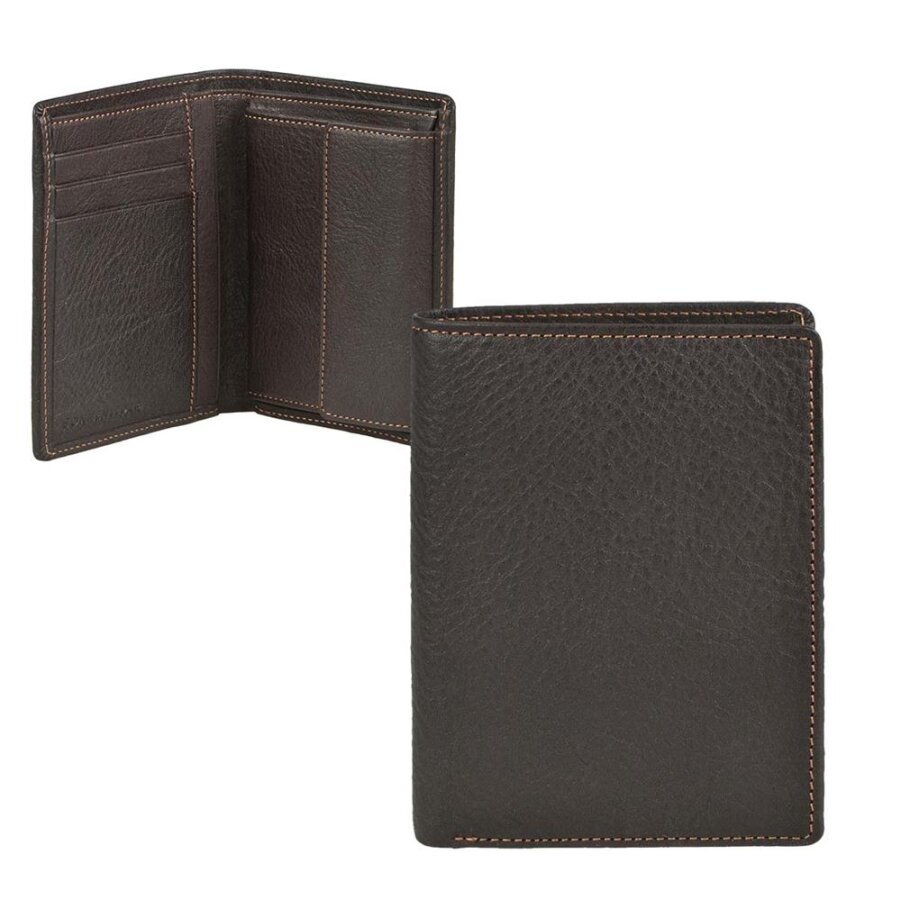 Geldbörse Hochformat Leder mocca 9x12cm | Sonnenleder Weser R. Ein zeitloser Organizer für Ihre Finanzen in hochwertiger Verarbeitung.