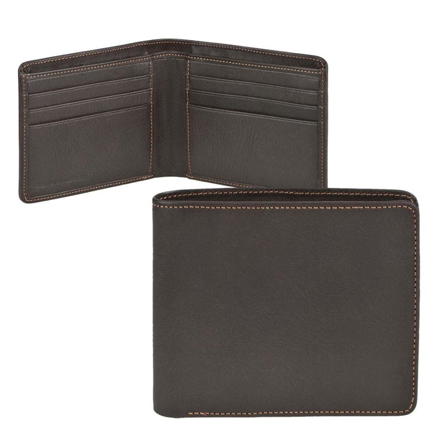 Geldbörse Leder 11x9cm 'Ems' mocca Sonnenleder 822-330-77