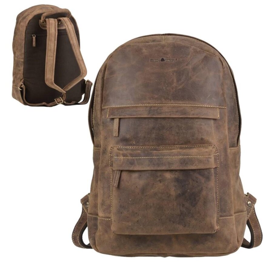 Greenburry Rucksack Vintage Laptop 15,6' | Leder antikbraun