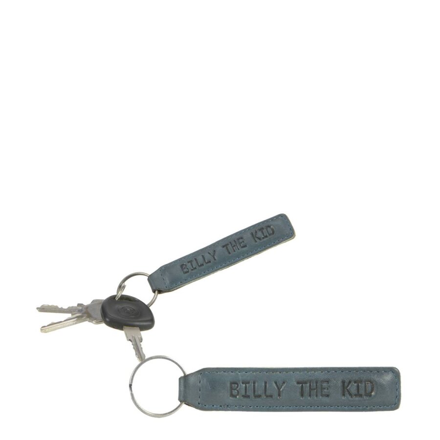 Schlüsselanhänger aus Leder in nightblue mit robustem Schlüsselring | Billy the Kid. Strukturierte Aufbewahrung für Schlüssel im Alltag von Ihnen.