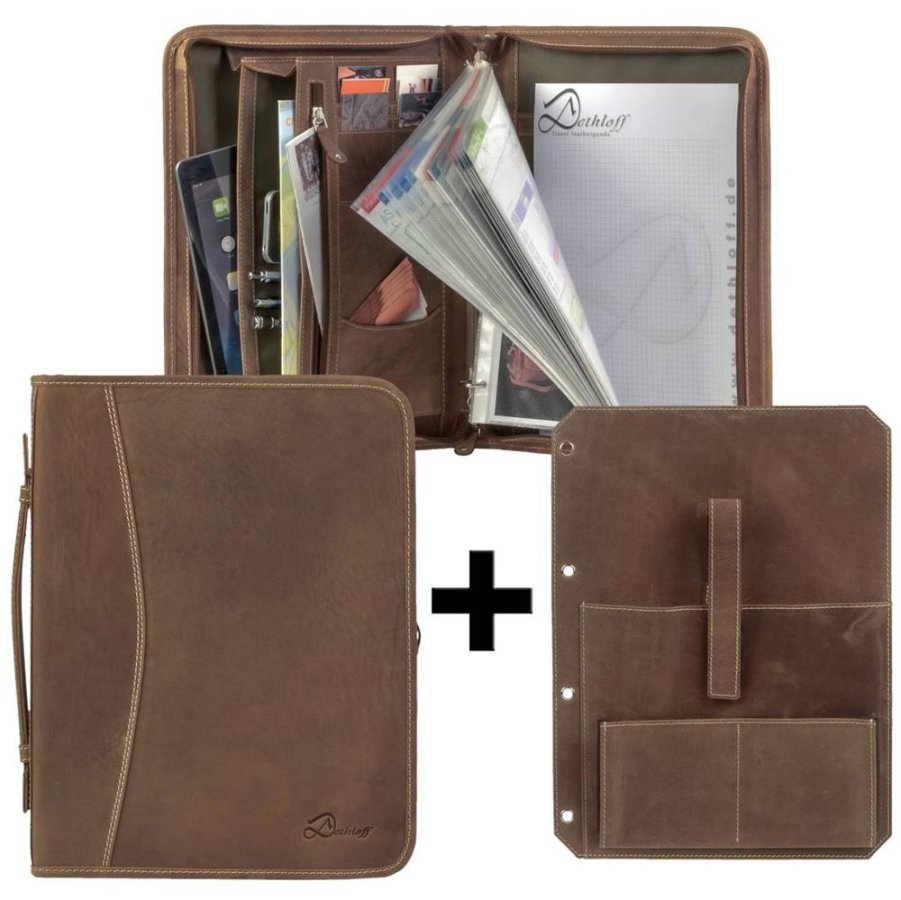 A4 Konferenzmappe HUNTER Leder mit Einleger für Tablet und Zubehör jetzt online kaufen ✔ OrdnungUndMehr.com