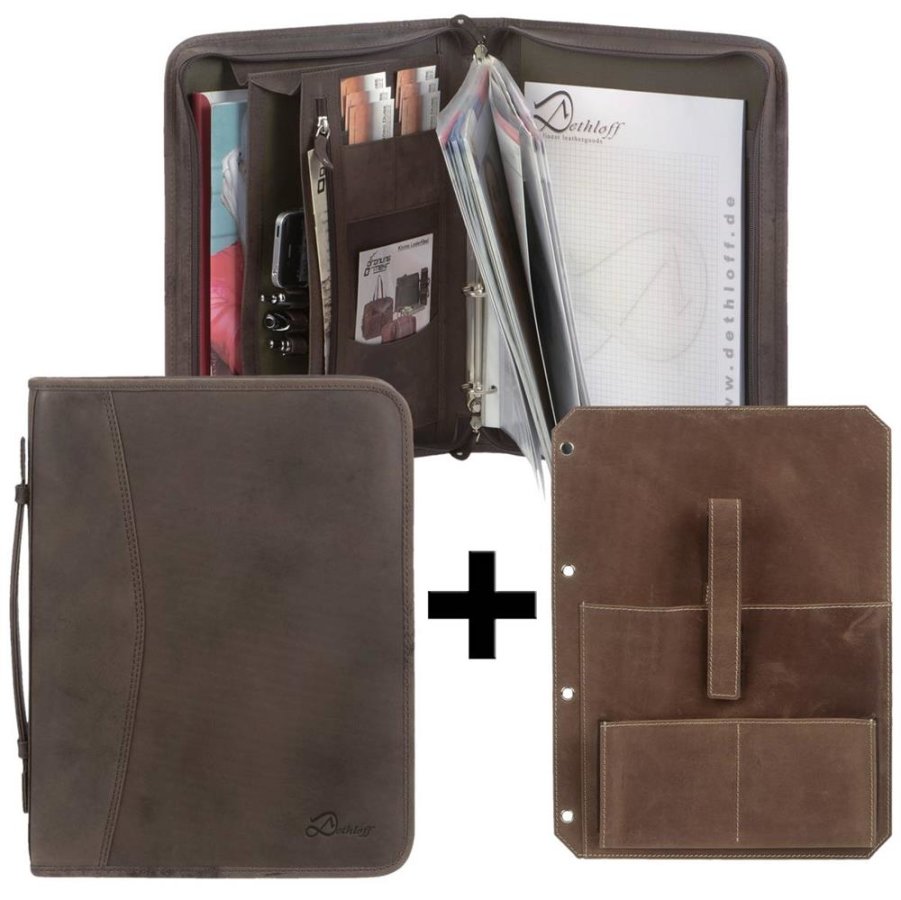 A4 Konferenzmappe ZULU Leder mit Einleger für Tablet und Zubehör jetzt online kaufen ✔ OrdnungUndMehr.com