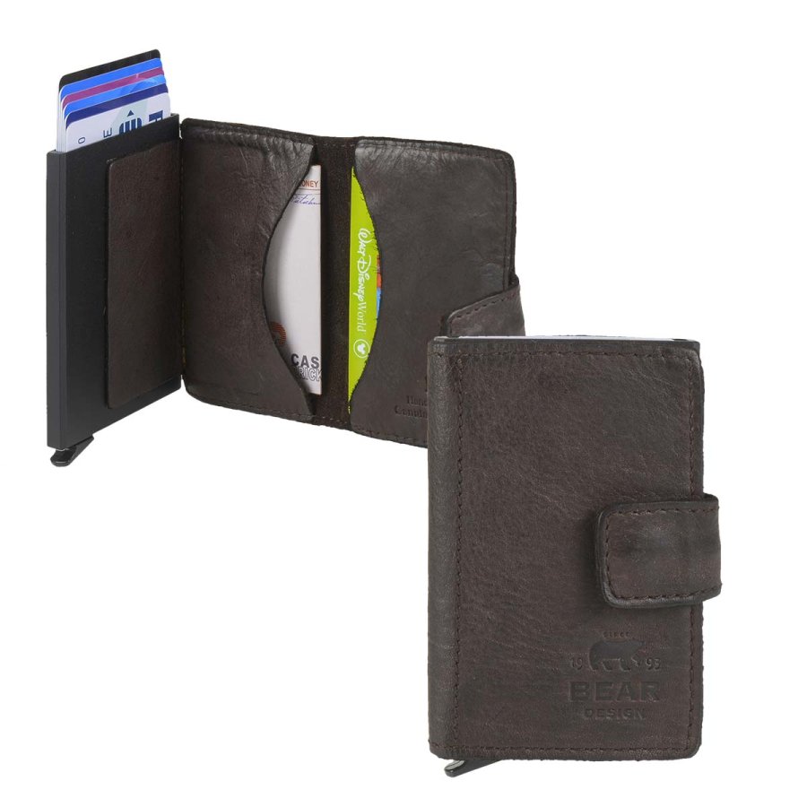 Karten Portemonnaie Slim 'Cow Lavato' brown Bear Design CL15254-brown