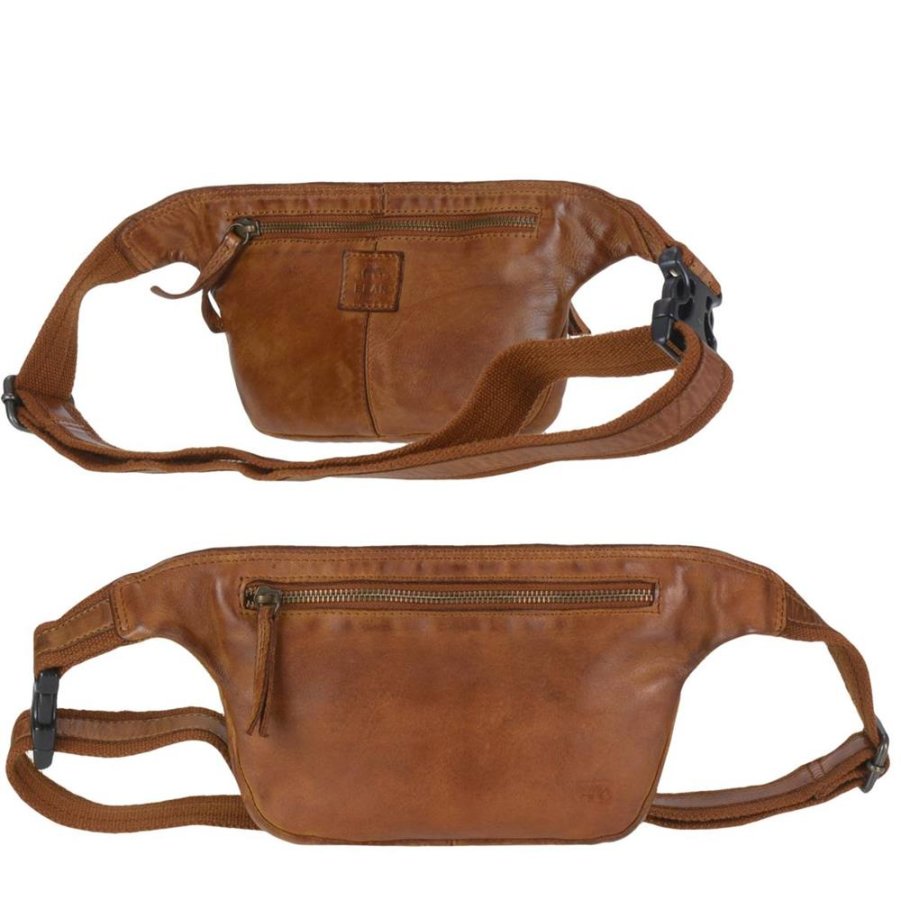 Bauchtasche Leder 24x15cm 'Elina' cognac Bear Design CL36063-cognac