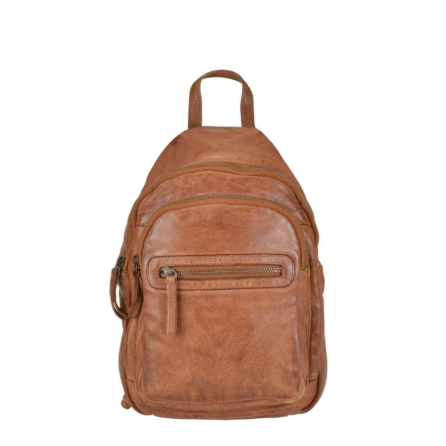 Rucksack Leder 23x34cm 'Joy' cognac Bear Design CL36413-cognac