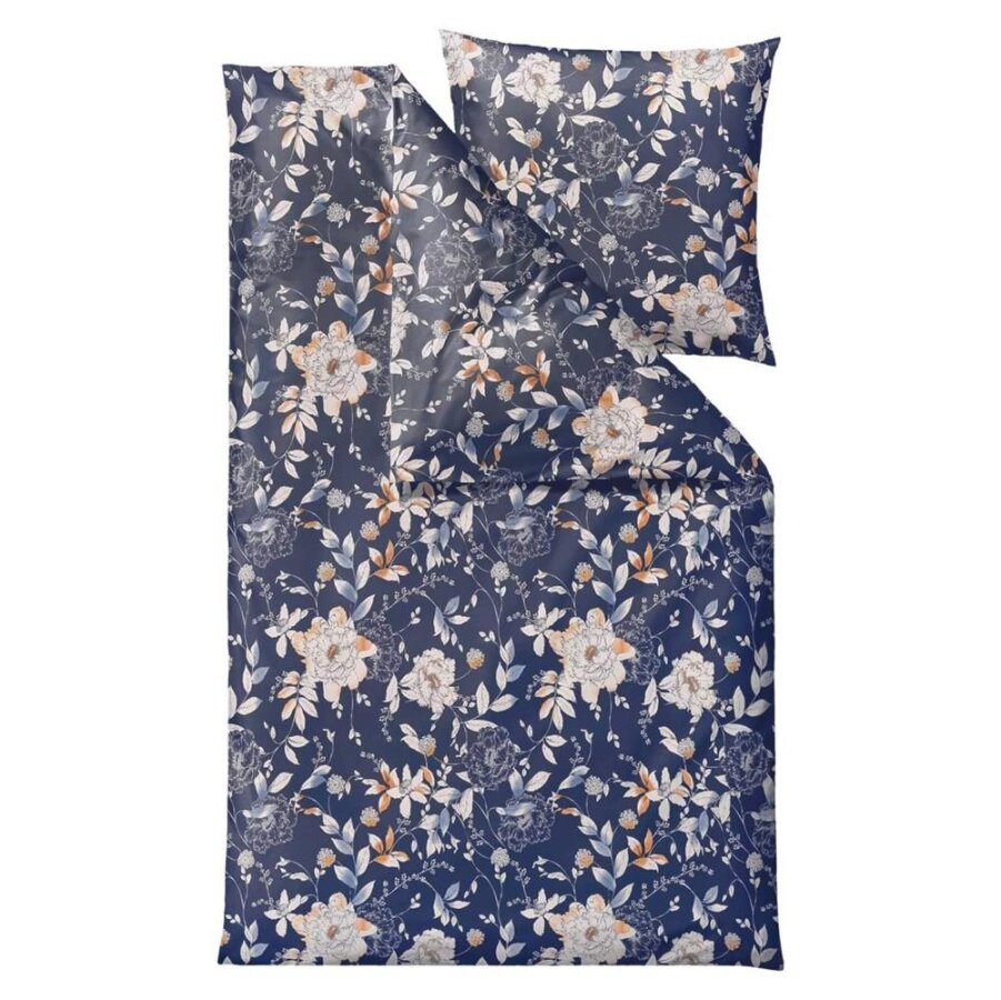 Södahl Bettwäsche GARDEN BLOOM II 135x200cm indigo dunkelblau