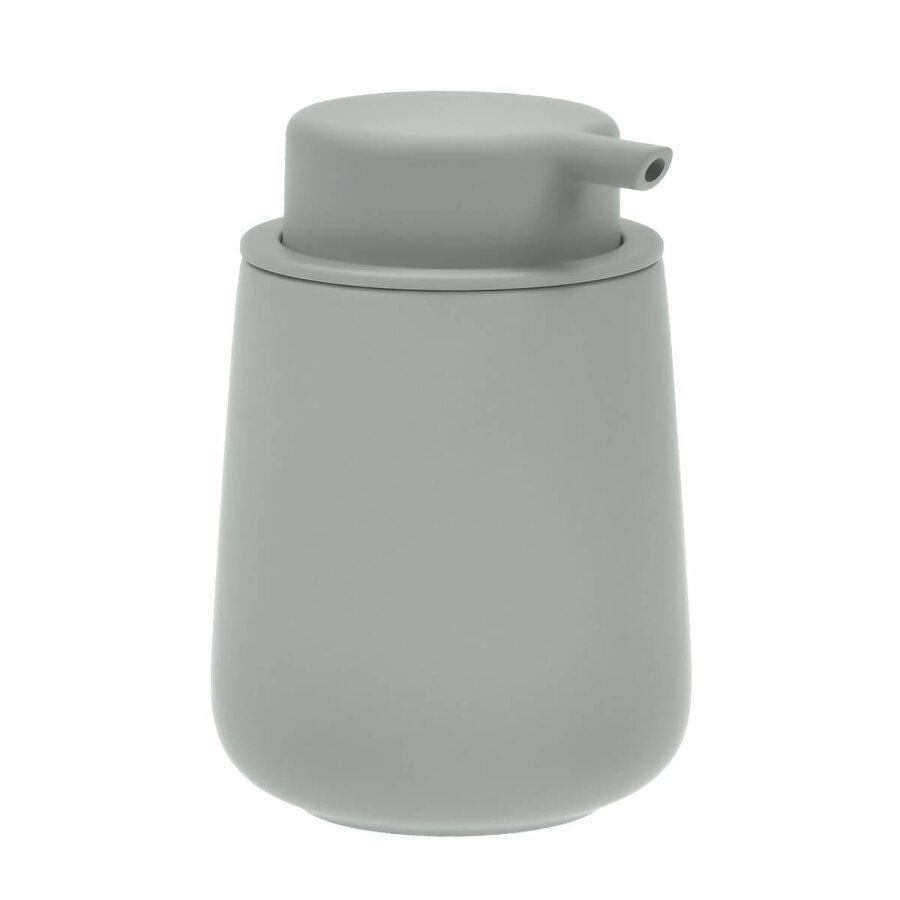 Seifenspender Nova One Porzellan 250ml 8x12cm | Zone Denmark Matt Soft-Touch matcha green Seifendosierer Pumpseifenspender für Bad und Küche.