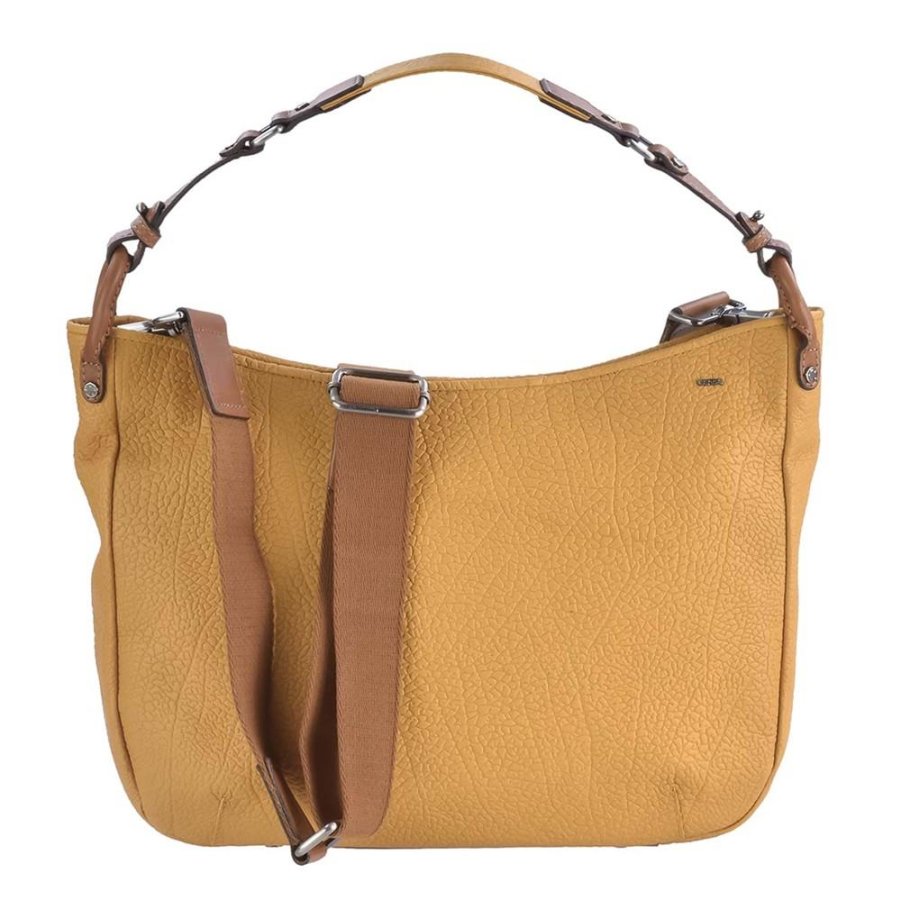 Handtasche Leder 36x27cm 'Sanne' gelb Berba 125-997