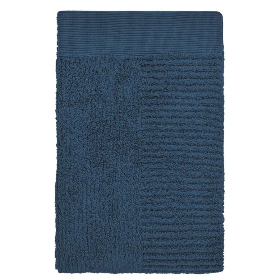 Badehandtuch Classic 70x140cm dunkelblau | Zone Denmark Luxuriöses Duschtuch aus reiner Baumwolle 600g/m² extrem saugfähig für Wellness und Badezimmer