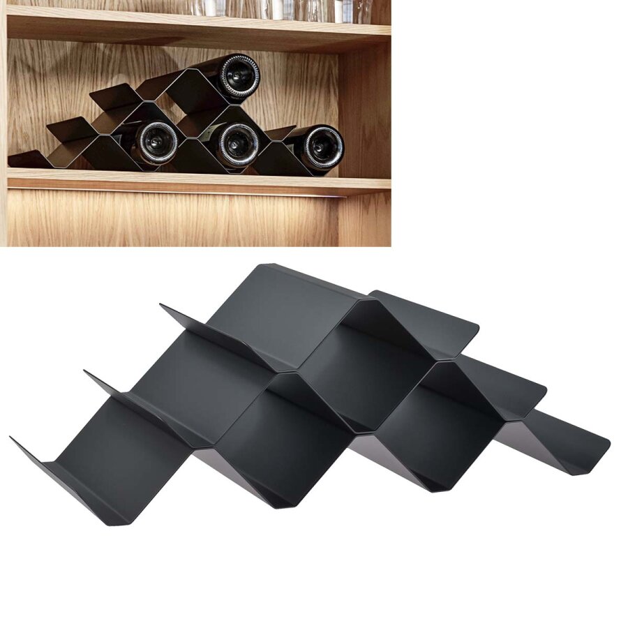 Zone Denmark Weinregal ROCKS schwarz für bis zu 9 Flaschen