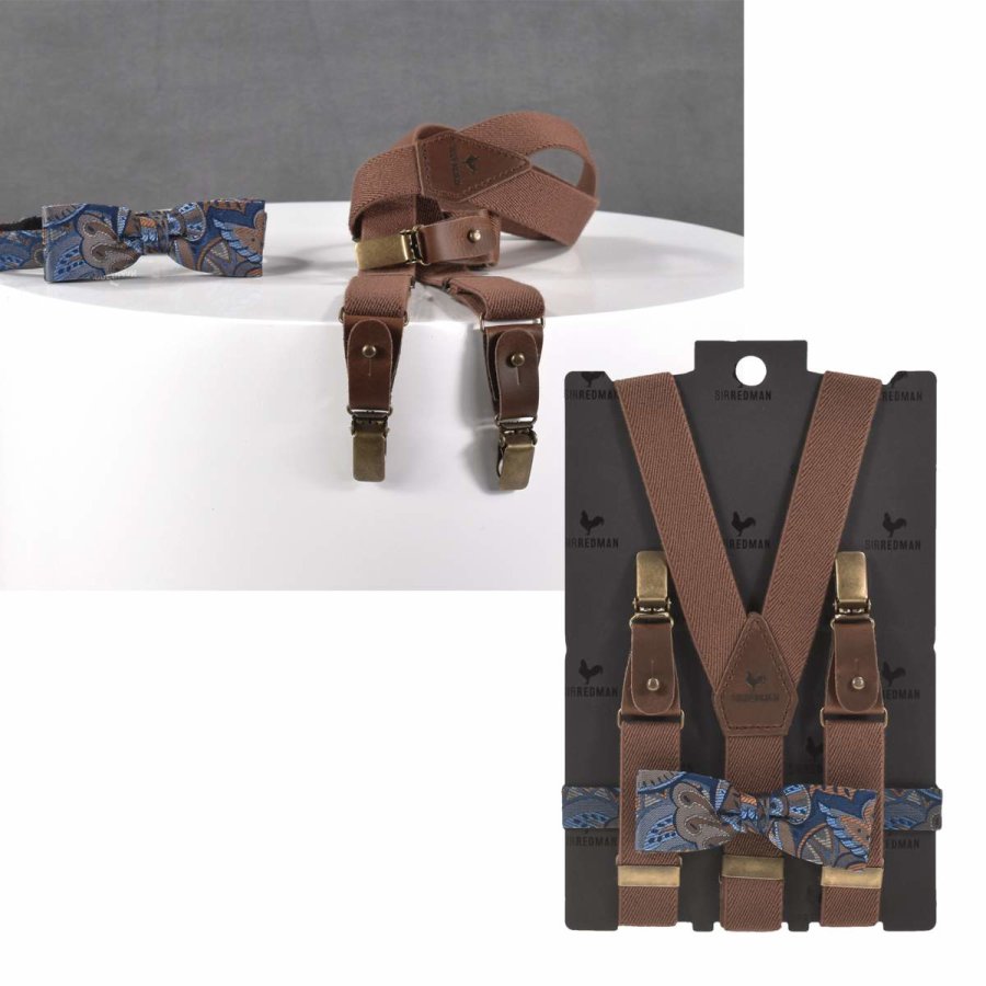 Hosenträger Kinder Set mit Fliege Jungen 'KIDS' Paisley Charm