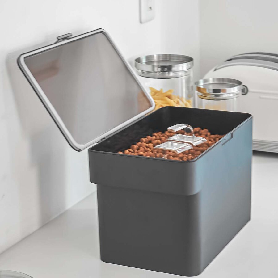 Hundefutter Aufbewahrungsbox 6L luftdicht schwarz | Yamazaki Tower