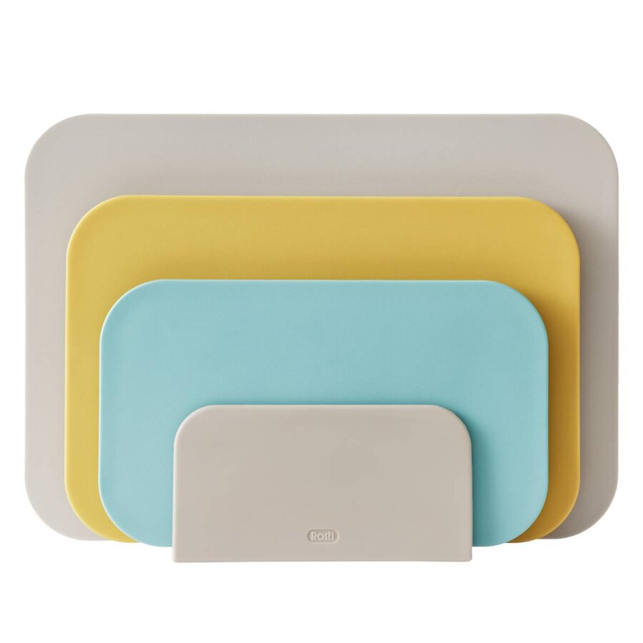 Schneidbretter Set 'Choptima' beach beige gelb türkis Rosti