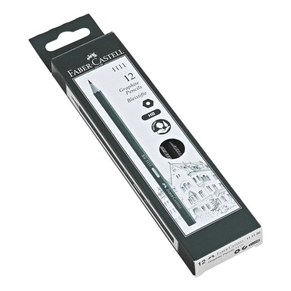 Faber-Castell 12x Bleistift »1111« schwarz