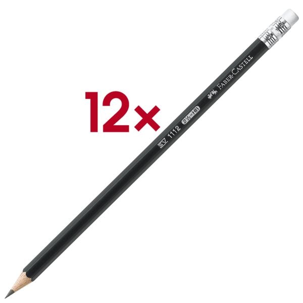 Faber-Castell 12x Bleistift »1112« schwarz