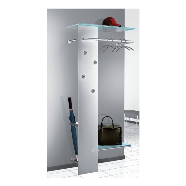 Kerkmann Garderobe »Kent« silber, 80x180x36 cm