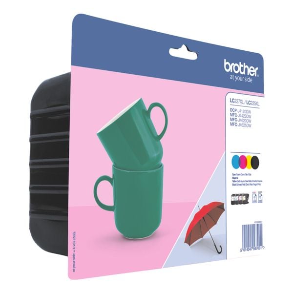 Brother Tintenpatronen-Set »LC-227XLBK / LC-225XLC/M/Y« schwarz