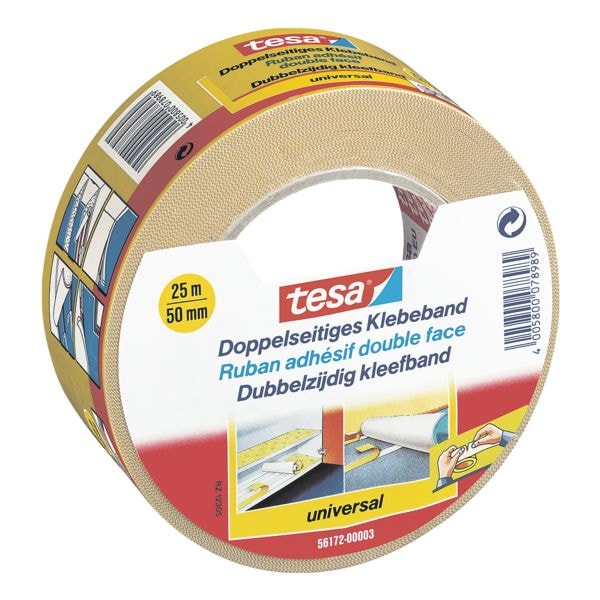tesa Doppelseitiges Klebeband 56172, 5 cm
