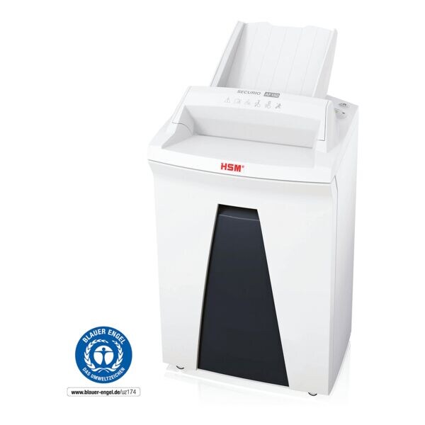HSM Aktenvernichter »SECURIO AF150« 0,78 x 11 mm Partikelschnitt bis 5 Blatt weiß, 24x74x38.1 cm