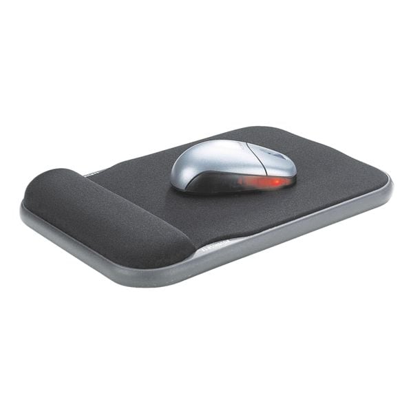 Kensington Mousepad mit Gelfüllung schwarz, 20x4.3 cm