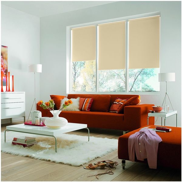 Büscher Sunlines Seitenzug-Rollo mit Energiespareffekt 142 x 180 cm gelb, 142x180 cm
