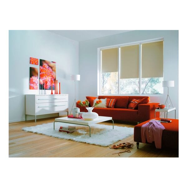 Büscher Sunlines Seitenzug-Rollo mit Energiespareffekt 102 x 240 cm weiß, 102x240 cm