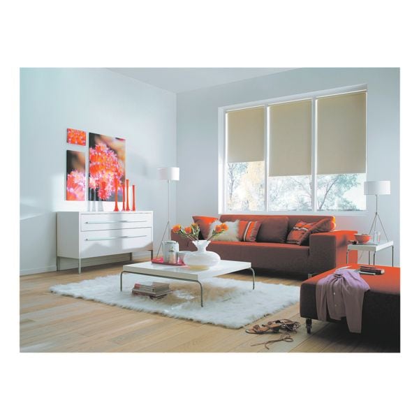 Büscher Sunlines Seitenzug-Rollo mit Energiespareffekt 102 x 240 cm orange, 102x240 cm