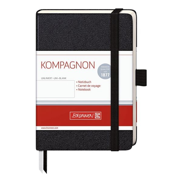 Brunnen Notizbuch »Kompagnon« A4 kariert - 192 Seiten