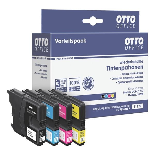 OTTO Office Tintenpatronen-Set ersetzt Brother »LC-985« schwarz