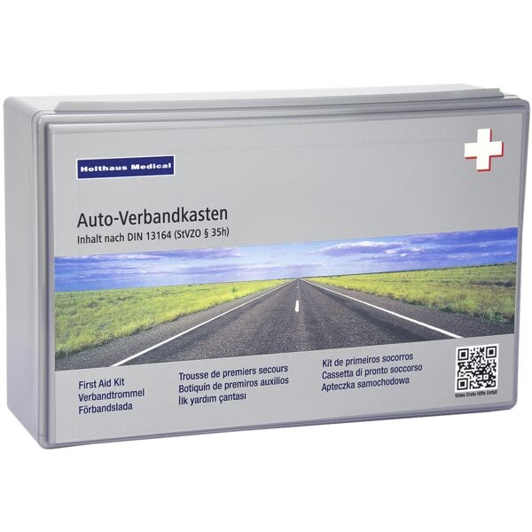 Holthaus Medical KFZ-Verbandkasten »Klassik« grau, 26x8x17 cm